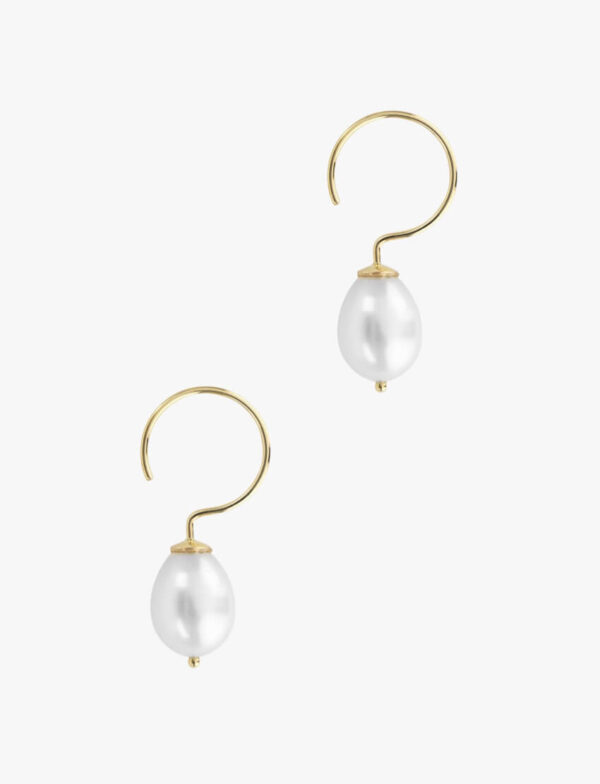 Pearl Hoop Earrings